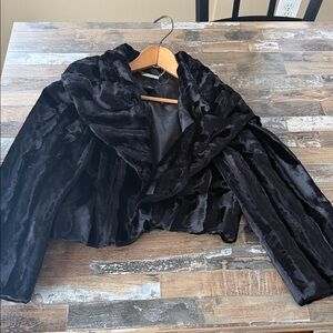 White House Black Market Elegant Black Jacket shrug
